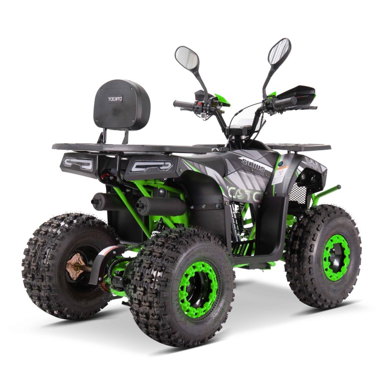 Квадроцикл детский Yacota Sirius 125, черный/зеленый