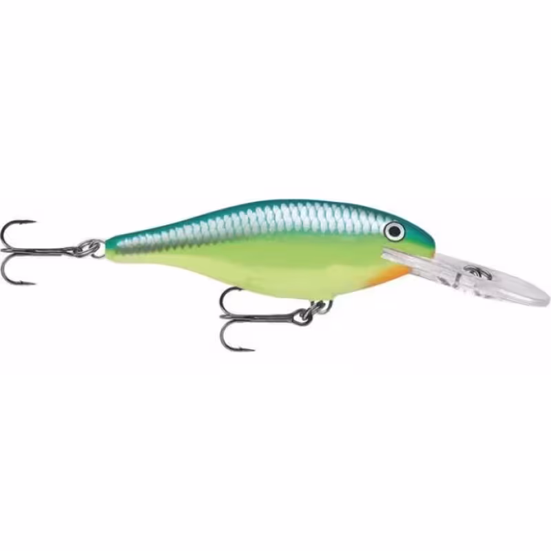 Воблер плавающий Rapala Shad Rap SR08, 80 мм, 12 гр, цвет CRSD