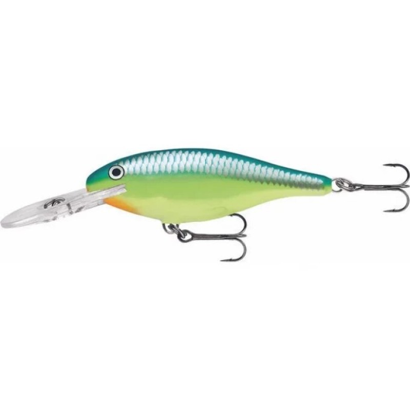 Воблер плавающий Rapala Shad Rap SR08, 80 мм, 12 гр, цвет CRSD