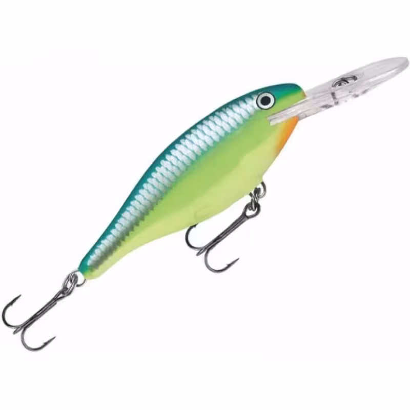 Воблер плавающий Rapala Shad Rap SR08, 80 мм, 12 гр, цвет CRSD
