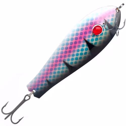 Блесна колеблющаяся (бусинка) Kuusamo Professor 1, 115 мм, 27 гр, цвет BL/BLU/Li-B, UV