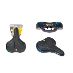 Седло велосипедное Velo VL-6393BBK, 265x213 мм, черный