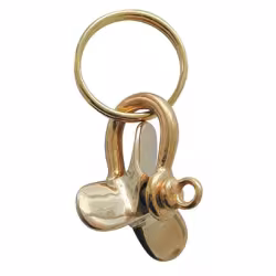 Брелок Гребной винт на такелажной скобеТМС 10006074, бронза