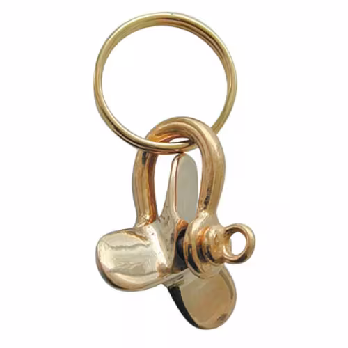 Брелок Гребной винт на такелажной скобеТМС 10006074, бронза
