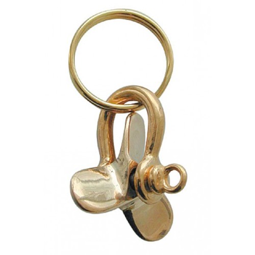 Брелок Гребной винт на такелажной скобеТМС 10006074, бронза