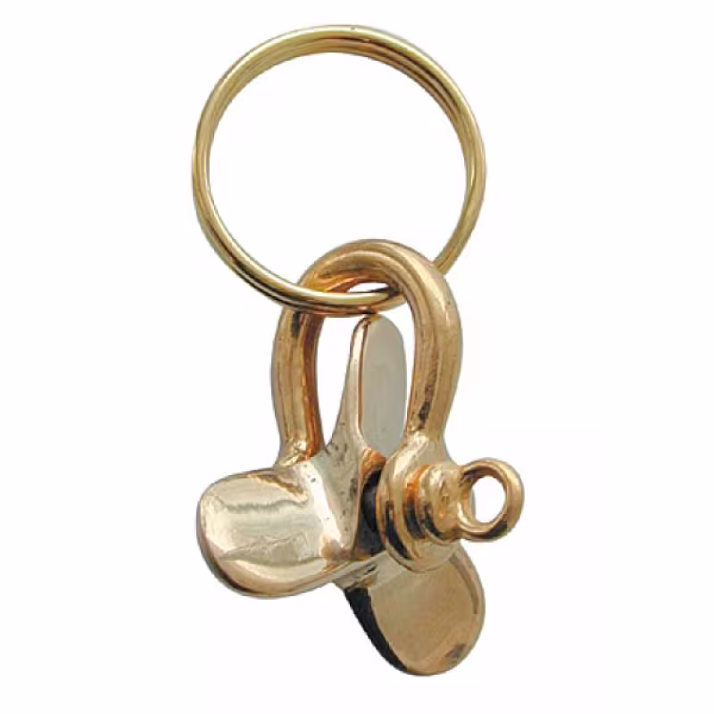 Брелок Гребной винт на такелажной скобеТМС 10006074, бронза