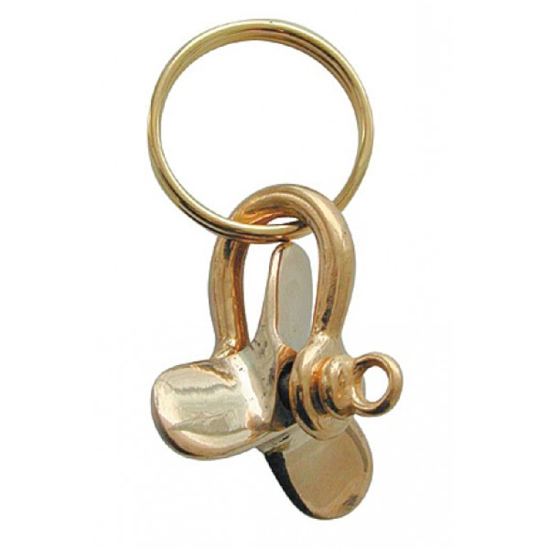 Брелок Гребной винт на такелажной скобеТМС 10006074, бронза