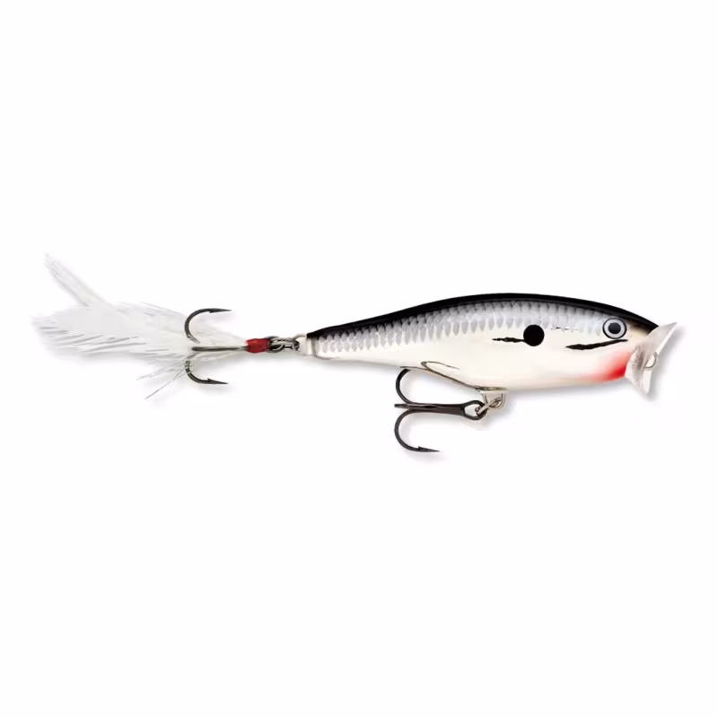 Воблер плавающий Rapala Skitter Pop 05, 5 см, 7 гр, цвет CH