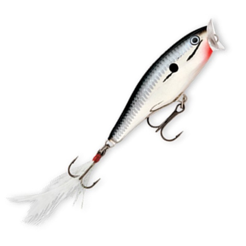Воблер плавающий Rapala Skitter Pop 05, 5 см, 7 гр, цвет CH