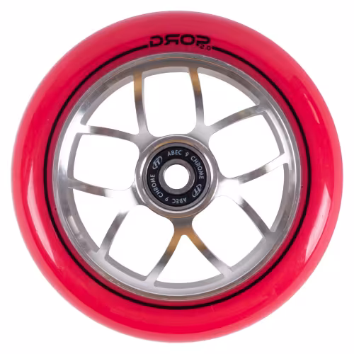 Колесо для самоката Tech Team Drop grey-red, 110 мм, серый/красный