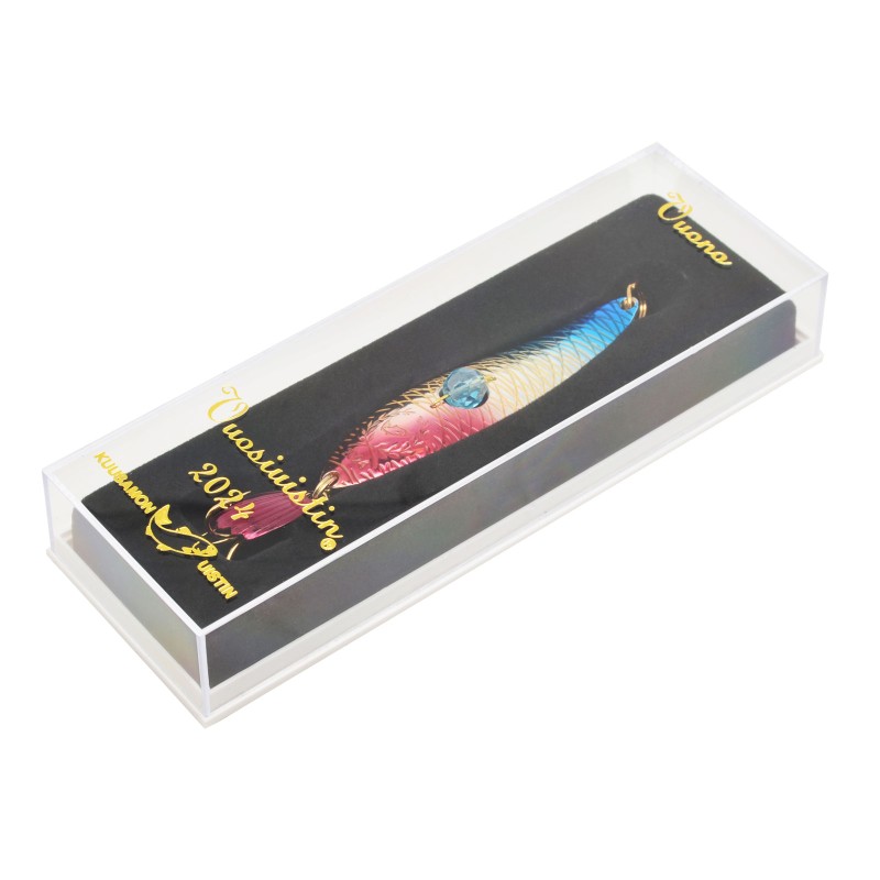 Блесна Kuusamo Юбилейная 2024 Vuono, 16 гр, 7.5 см, цвет BLU/Pink-S