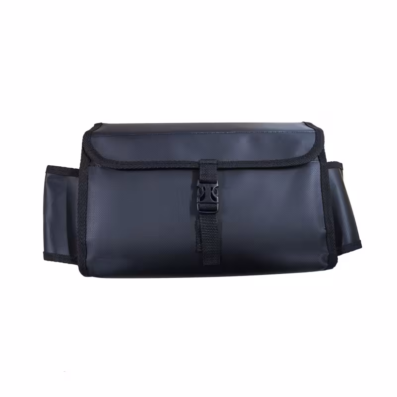 Сумка с бутылкодержателем на ликтрос, черный (40 см)