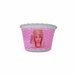 Корзина для детского велосипеда Trix BS-TX-03x6-12-WHP, 12-16 мм, плетёная, белый/розовый