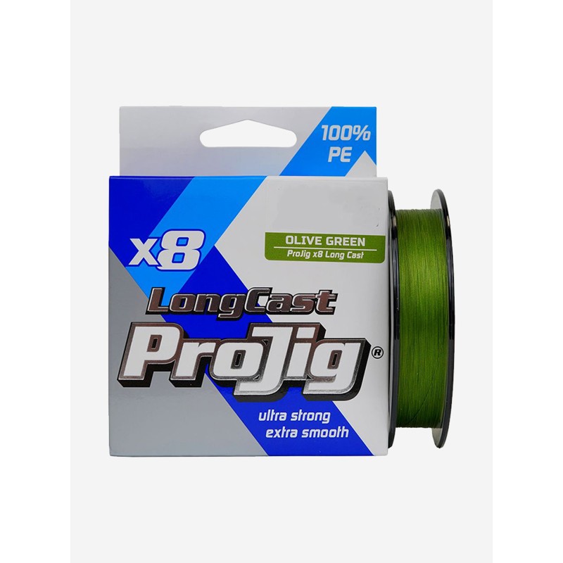 Шнур плетеный ProJig X8 Long Cast,  0.30 мм, 25 кг, 100 м