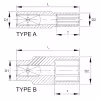 Головка торцевая, глубокая Licota N3008L, 6-гранная, 3/8