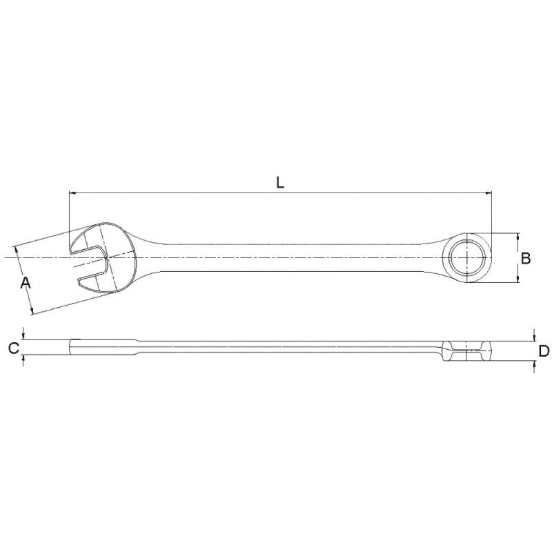 Ключ комбинированный Licota 1/2