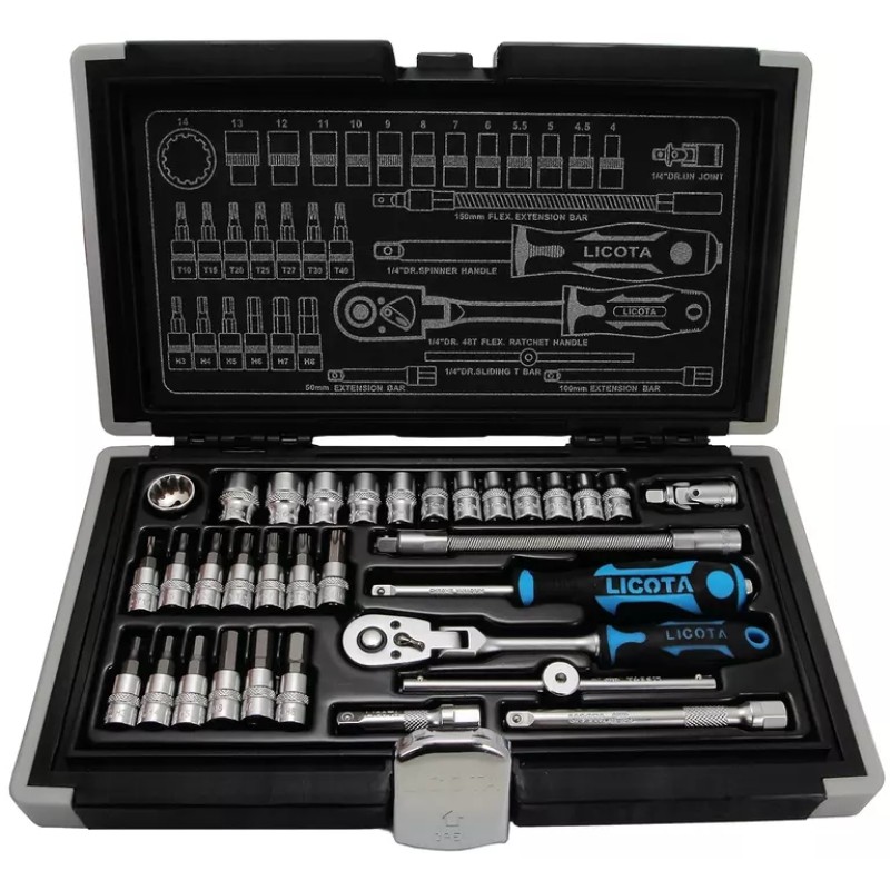 Набор головок Licota ALK-0003P, 33 предмета