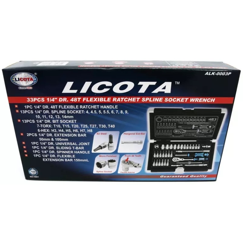 Набор головок Licota ALK-0003P, 33 предмета