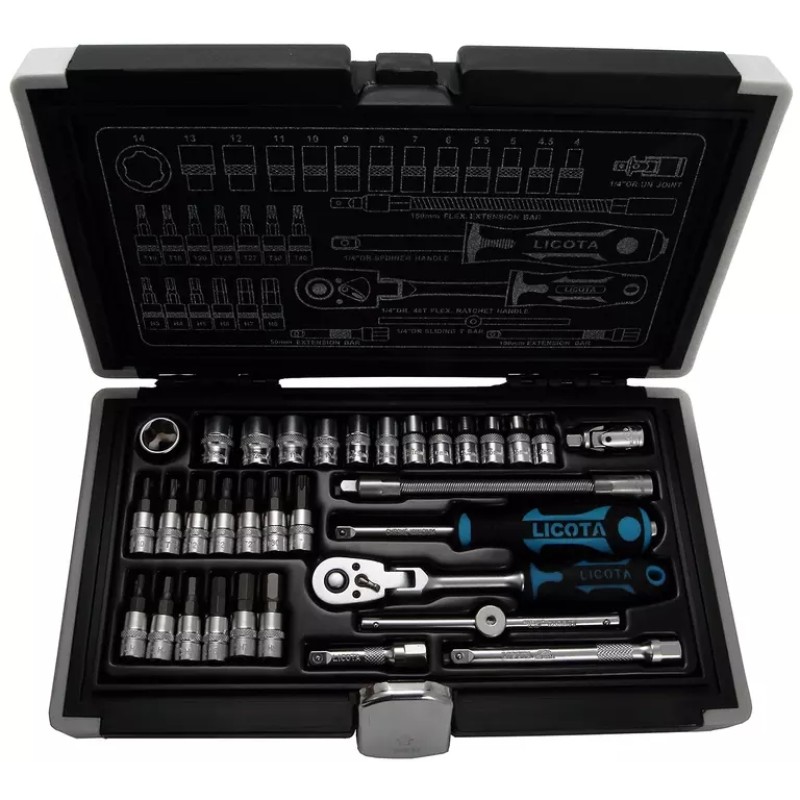 Набор головок Licota ALK-0003, 33 предмета