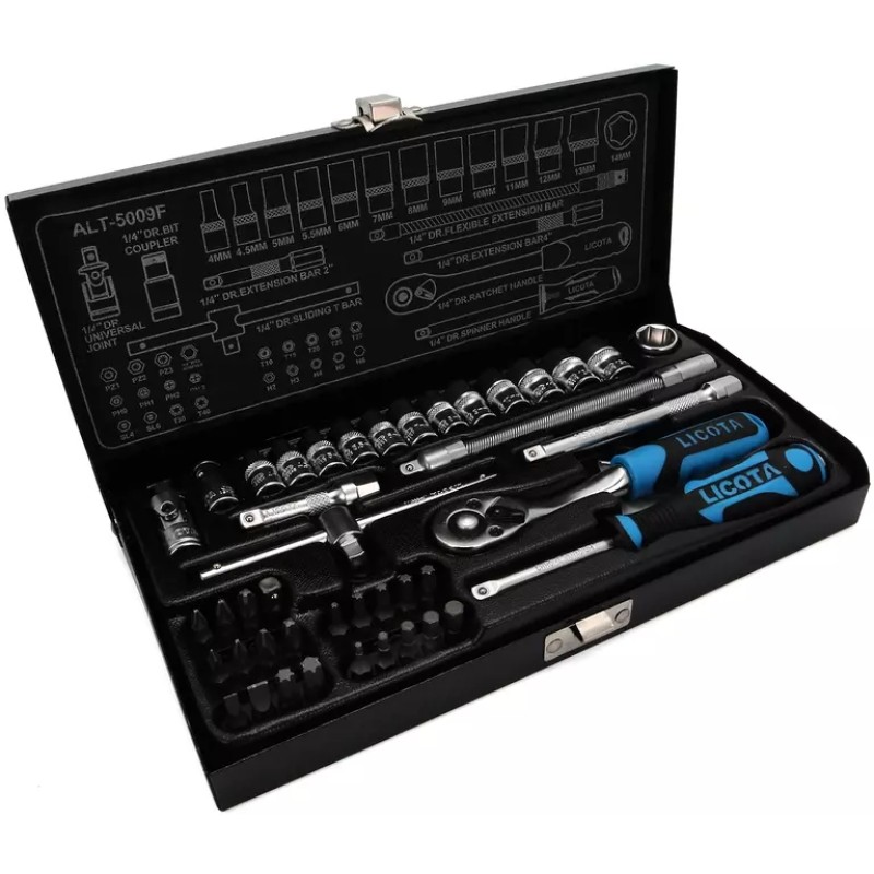 Набор головок Licota ALT-5009F, 43 предмета
