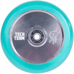 Колесо для самоката Tech Team Transparent sea blue, 110 мм, бирюзовый