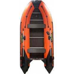 Надувная лодка ПВХ Адмирал 340 Sport Lite, пайол фанерный, красный/черный