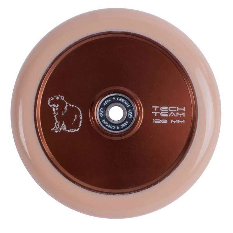 Колесо для самоката Tech Team Capybara brown, 120 мм, коричневый