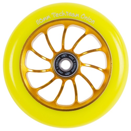 Колесо для самоката Tech Team Onion Yellow, 110 мм, желтый