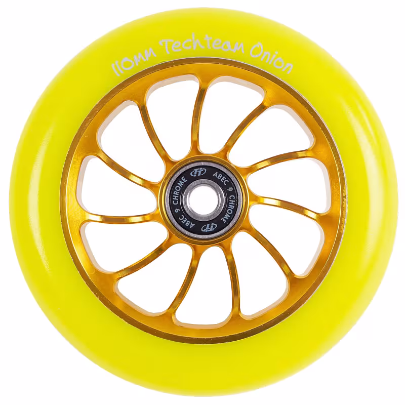 Колесо для самоката Tech Team Onion Yellow, 110 мм, желтый