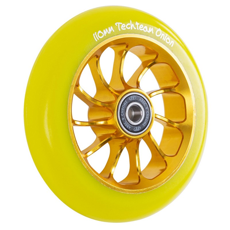 Колесо для самоката Tech Team Onion Yellow, 110 мм, желтый