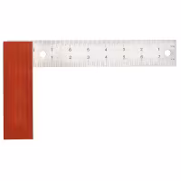 Угольник с деревянной ручкой Workpro WP264004, 200 мм