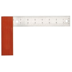 Угольник с деревянной ручкой Workpro WP264004, 200 мм