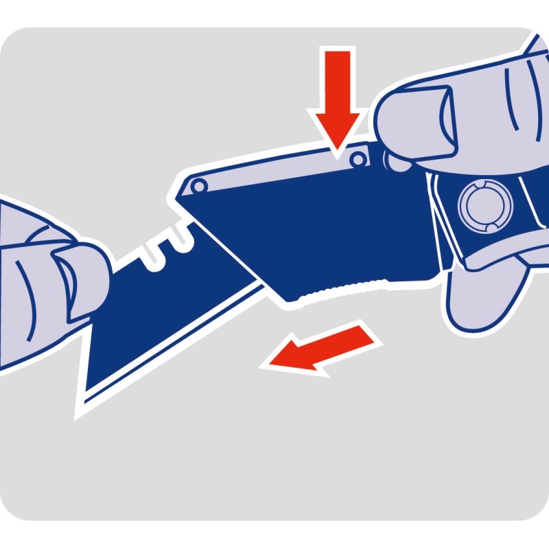 Нож складной алюминиевый Workpro+11 лезвий