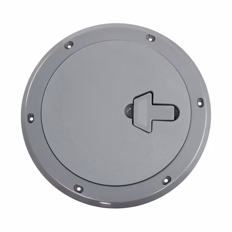 Лючок палубный инспекционный CAN-SB SP2530, круглый, 185 мм, серый