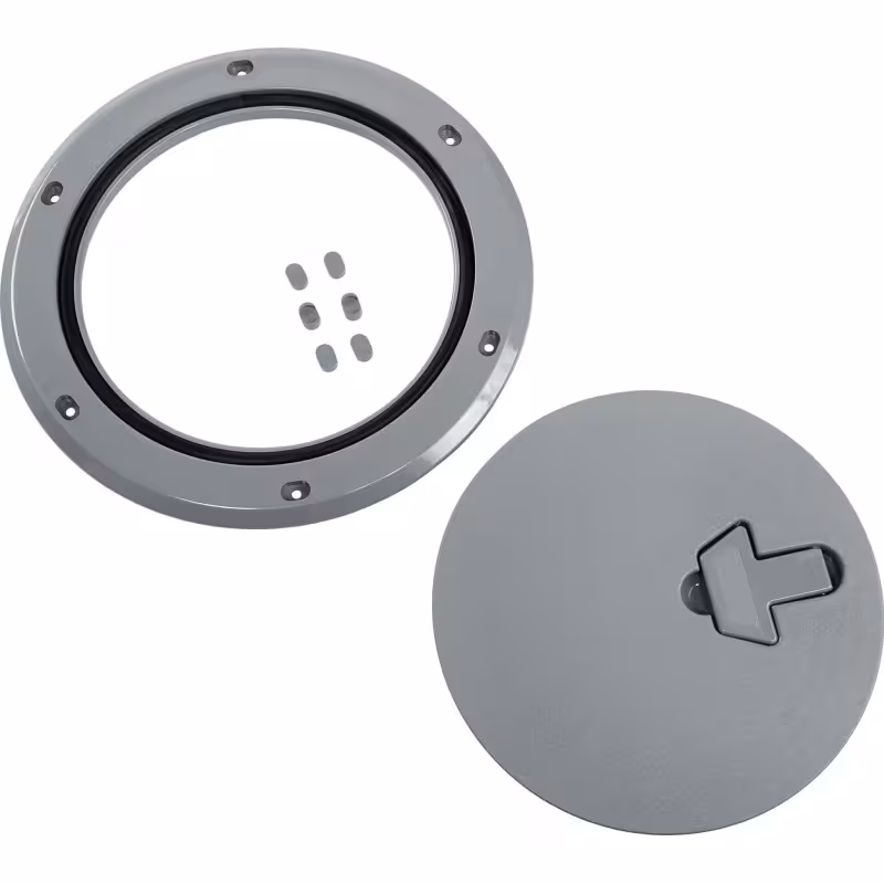 Лючок палубный инспекционный CAN-SB SP2530, круглый, 185 мм, серый