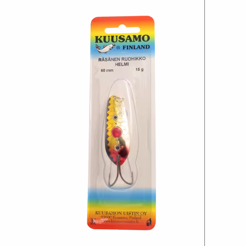 Блесна Kuusamo Rasanen (бусинка), 6 см, 15 гр, цвет BL/Ye-S