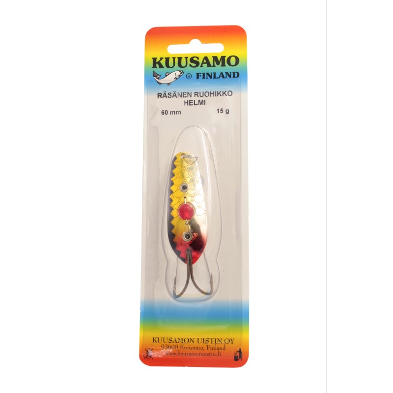 Блесна Kuusamo Rasanen (бусинка), 6 см, 15 гр, цвет BL/Ye-S