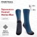 Термоноски Finntrail Merino 3201 Blue, голубой, размер 33-35