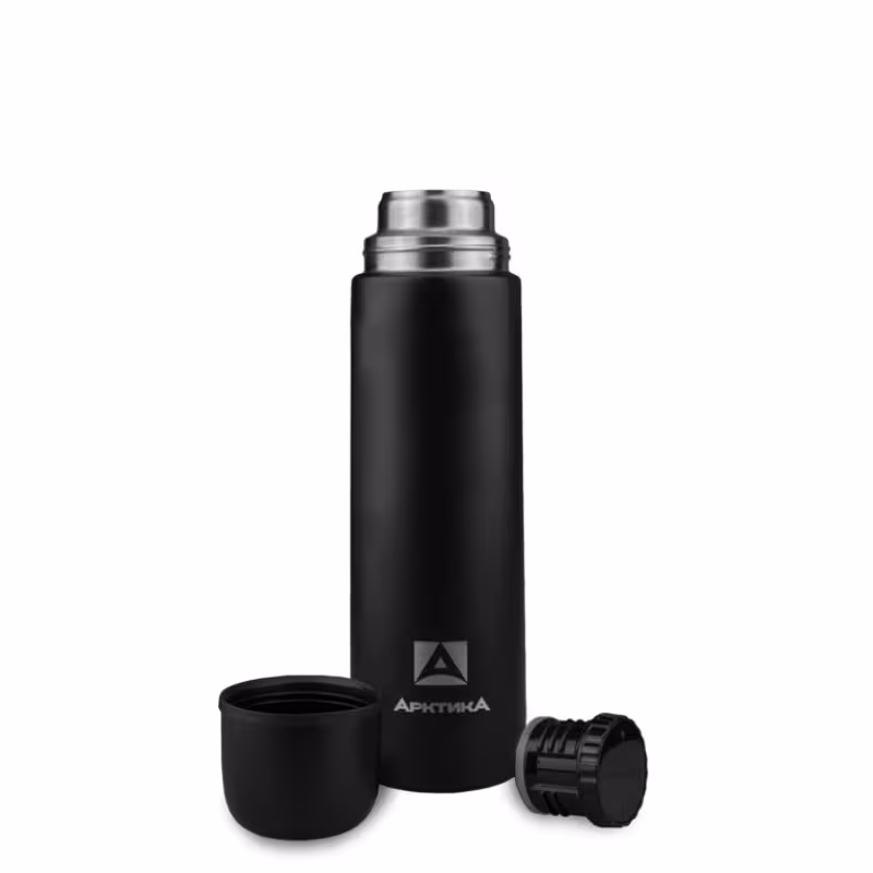 Термос Арктика 102-750, 0.75 л, черный матовый