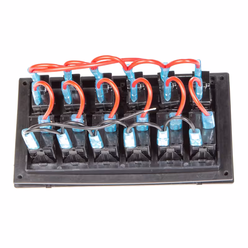 Панель бортового питания Skipper, 6 переключателей, автоматы