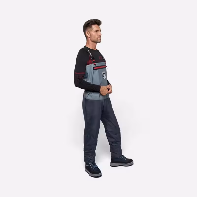 Полукомбинезон-вейдерсы Finntrail Wademan 1524 Grey, мембрана Hard-Tex, серый, размер 66-68 (XXLK), 185-195 см