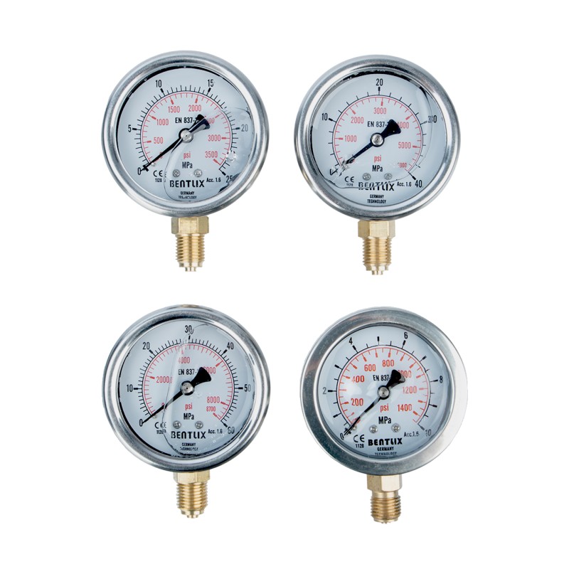 Набор 4-x манометров для измерения давления масла Runtec A85540