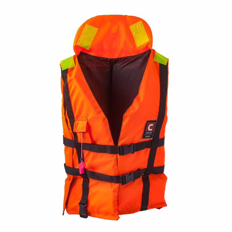 Жилет спасательный Comfort Pilot Лоцман, 80-120 кг, оранжевый, ГОСТ Р 58108-2019, подходит для ГИМС