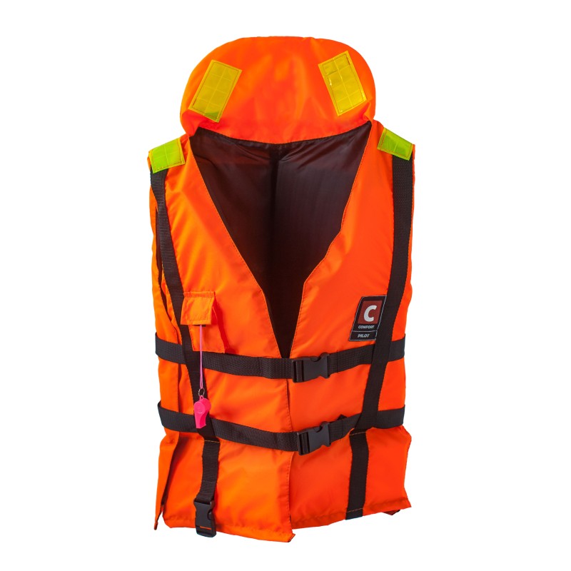 Жилет спасательный Comfort Pilot Лоцман, 80-120 кг, оранжевый, ГОСТ Р 58108-2019, подходит для ГИМС