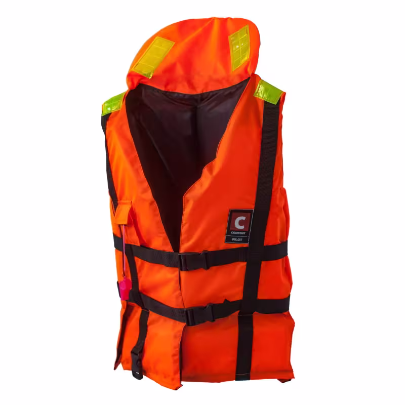 Жилет спасательный Comfort Pilot Лоцман, 80-120 кг, оранжевый, ГОСТ Р 58108-2019, подходит для ГИМС