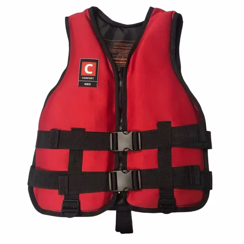 Жилет страховочный Comfort Neo, до 60 кг, красный, ГОСТ Р 58108-2019, подходит для ГИМС