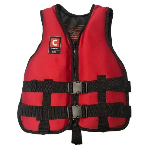 Жилет страховочный Comfort Neo, до 80 кг, красный, ГОСТ Р 58108-2019, подходит для ГИМС