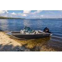 Лодка алюминиевая VBoats Волжанка 44 Fish (44F 14 F424) с мотором Yamery 30 FES