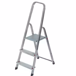 Стремянка Krause Corda 000712 алюминиевая, 1х3 ступеней