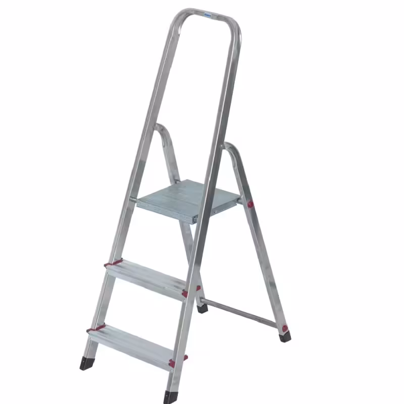 Стремянка Krause Corda 000712 алюминиевая, 1х3 ступеней